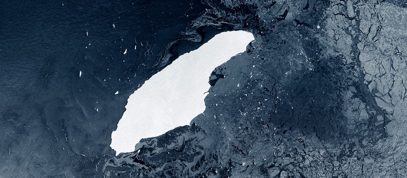 The map of Delaware-sized antarctic iceberg journey to its death